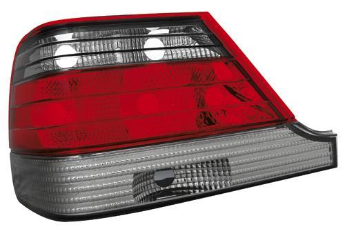 -STOPURI CLARE MERCEDES W140 FUNDAL RED/CRISTAL -COD RMB11RC