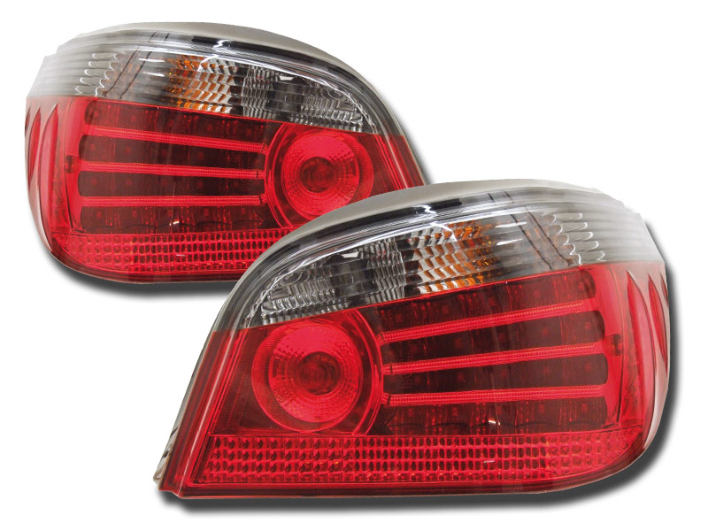 -STOPURI CU LED BMW E60 FUNDAL RED/BLACK -COD FKRLXLBM413