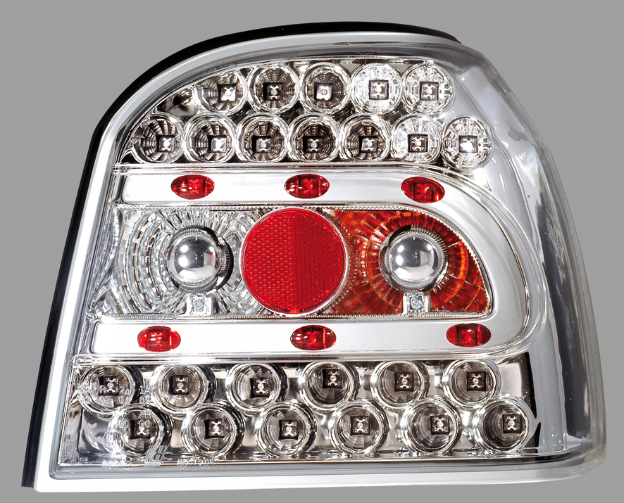 -STOPURI CU LED VW GOLF 3 FUNDAL CROM -COD FKRLXLVW007