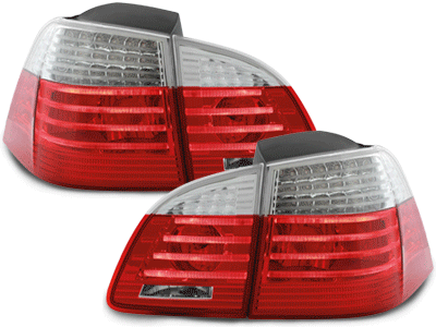 -STOPURI CU LED BMW E60 FUNDAL ROSU/CRISTAL (CELIS) -COD RB32DLRC