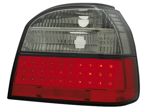 RV26LRB STOPURI LED VW GOLF 3 FUNDAL ROSU-NEGRU