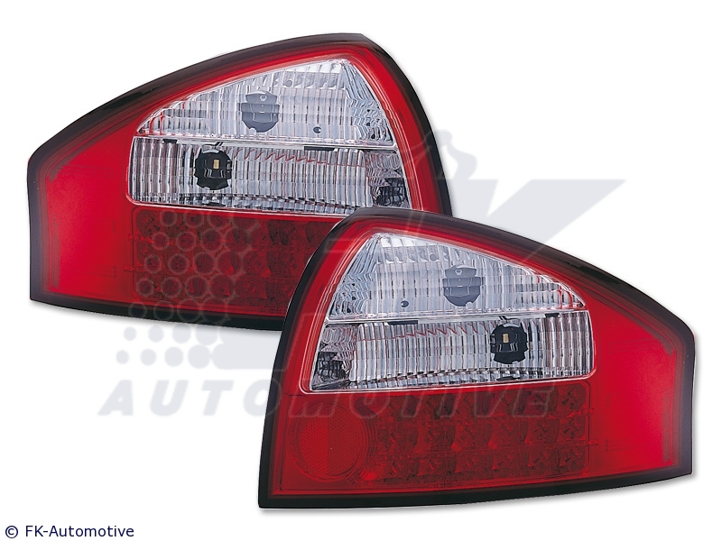 -STOPURI LED AUDI A6 4B FUNDAL RED/CRISTAL -COD FKRLXLAI8003