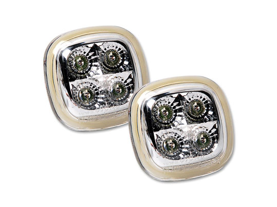 -LUCAS ARIPA AUDI A4 B5 CU LED FUNDAL CROM -COD AU0289