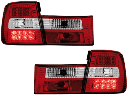 -STOPURI CU LED BMW E34 FUNDAL RED CRISTAL -COD 1222395