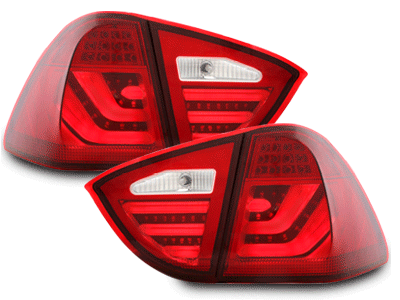 -STOPURI CU LED BMW E91 FUNDAL ROSU/CRISTAL -COD RB35LLRC