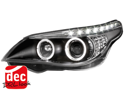 -FARURI ANGEL EYES BMW E60 FUNDAL BLACK -COD SWB16GXBL